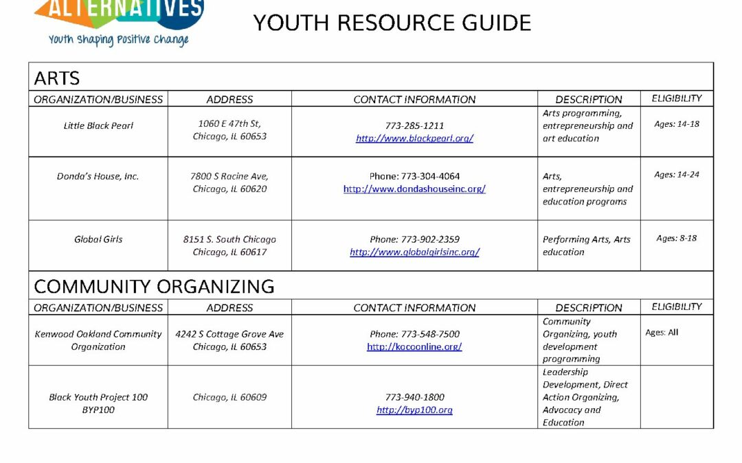 alternatives-cys-youth-resource-guide-2017 - Alternatives